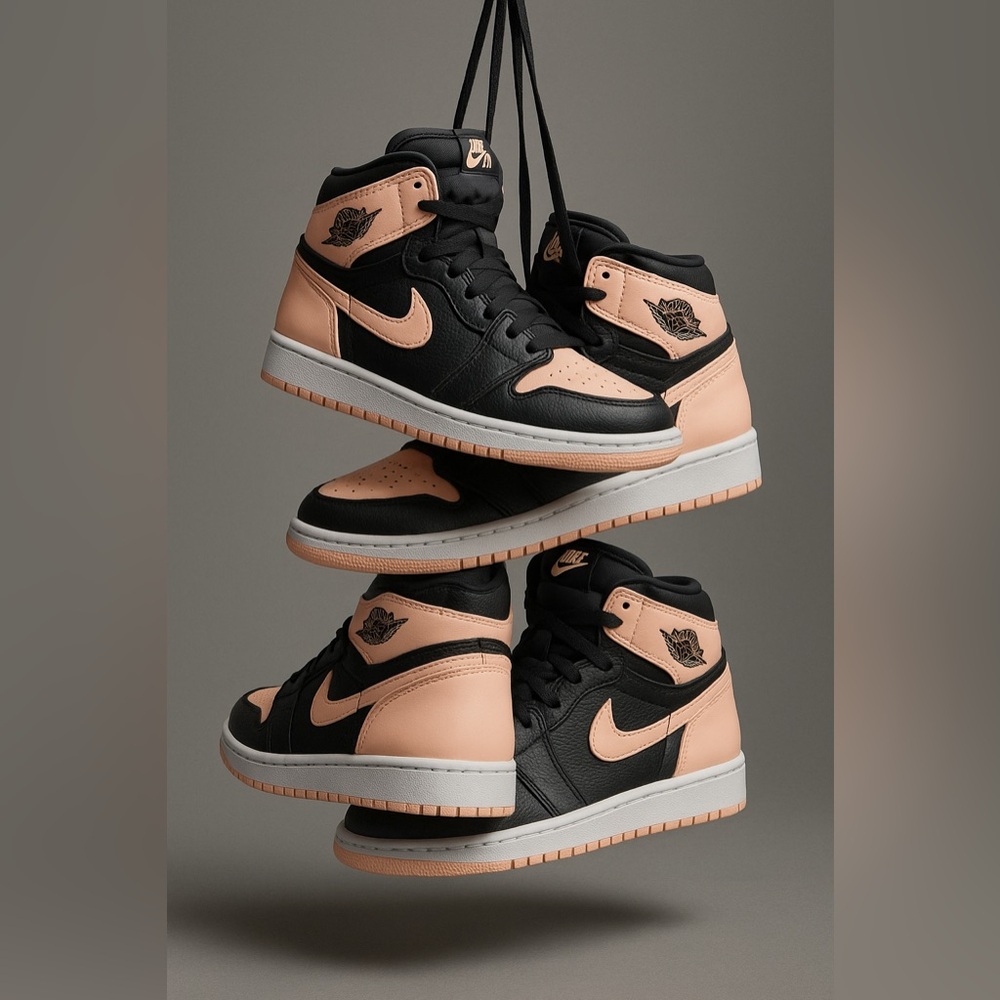 Air Jordan 1 Retro High OG GS 7Y boys Kids Sneakers Black Crimson Tint shoes